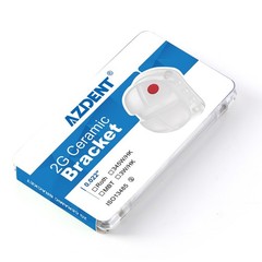 20pcs AZDENT Dental Ortho 2G Ceramic Brackets Brace Roth/MBT 0.022 Hooks 345