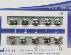 5 Sets Dental Orthodontic Metal Brackets Braces Standard Roth MBT Mesh Base