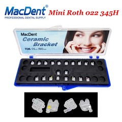 5PK Dental Ceramic Brackets Orthodontic Mini Clear Braces MBT/ROTH 022 345 Hooks