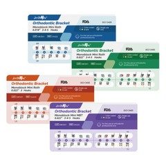 10X Dental Orthodontic Mini Metal Brackets Braces Roth/MBT.022/018 Hooks 3 4 5