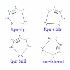 5Pcs Dental Orthodontic Anterior Root Torquing Auxiliary Arch Big Middle Small