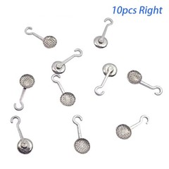 Dental Ortho Lingual Buttons with hook Bondable Round 10Pcs/Pack Mesh