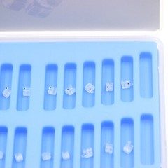 Dental Orthodontic Ceramic Monocrystalline Sapphire Bracket Roth MBT 022 Hook
