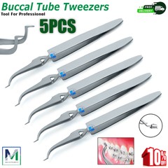 Dental Buccal Tube Tweezers Bracket Placing Orthodontic Dental Forceps Bonding