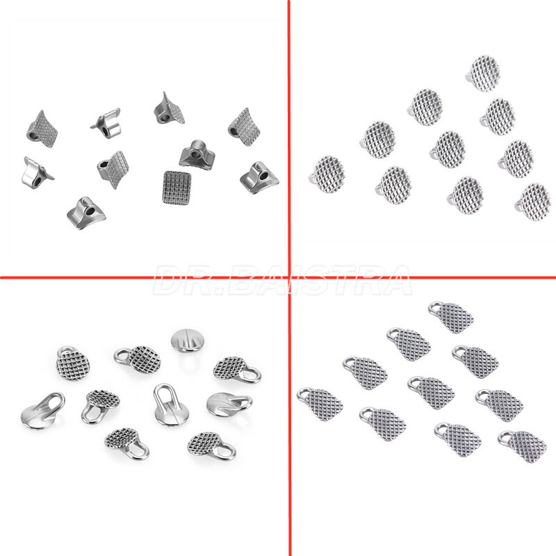 Dental Ortho Direct Bond Eyelet/Traction Hook Round /Rectangular Lingual Buttons