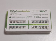 5 Sets Dental Orthodontic Metal Braces Bracket Mini Roth 022 345hooks Mesh Base
