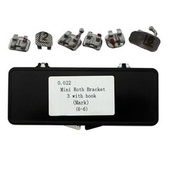 Dental Orthodontic Bracket brace Buccal Tubes Laser MIM Mini Roth MBT 0.022″ 6-6