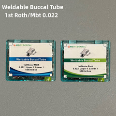 100Set Dental Orthodontic Weldable Buccal Tube 1st Tube Roth MBT 022 No-cov/Cov