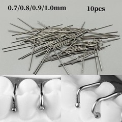 10*Dental Ball Retainer J Clasp Oblique Clasps Bars 0.8mm 0.9mm Ball-Type Scheu