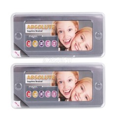 Dental Ortho Zafiro Monocristalino Brackets Cerámica Mini Roth 022 Ganchos 345
