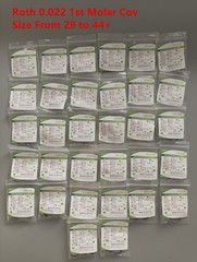 5Sets Dental Ortho Roth/MBT 022 1st Molar Buccal Tubes Prewelded Bands 29-44+