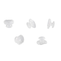 Dental Orthodontic Clear Ceramic Lingual Button Bondable Round /Rectangular