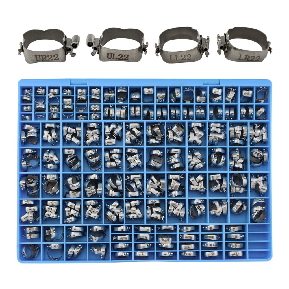 GAC Orthodontic Molar Bands Roth Lingual Cleat Convertible Double Tubes 85 Set