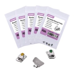 Dental Orthodontic Buccal Tubes 1st 2nd Molar Roth MBT 022 Bondable Non-Conv
