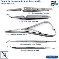 Dental Archwire Ligature Plier Mathieu Forceps Bracket Holding Placer Tweezers