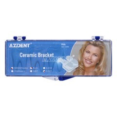 AZDENT Dental Orthodontic Ceramic Bracket Braces Roth MBT 0.022/ 018 Hooks 3 4 5