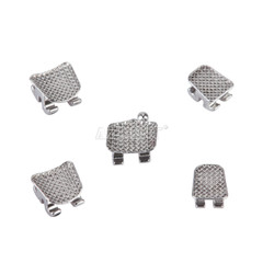 AZDENT Orthodontics Dental Brackets Braces Mini Roth Slot.022″ Hooks 3 Metal