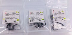50 KitsDental Plain Band Rough Inner 1st Molar Bands Bracket Orthodontic#29-44.5