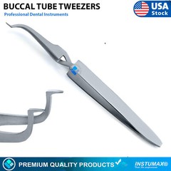 Orthodontic Buccal Tube Tweezer – Slim Tip Bracket Holder for Direct Bonding