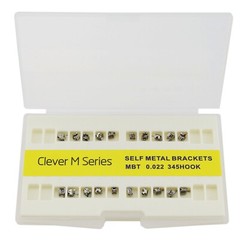 Dental Empower Cear Metal Self Ligating Brackets Orthodontic Braces Roth MBT 022