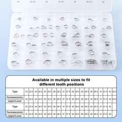 AZDENT Dental Orthodontic Kids Space Stainless steel Bands #23 -#42 with Wires