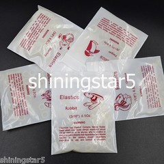 CLEAR X-HEAVY 6.5 OZ ORTHODONTIC ELASTIC BRACES DENTAL RUBBER BANDS 1/4 5/16 3/8