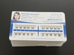 50 Sets Dental Orthodontics Brackets Mini Edgewise 022 Slot no hooks Mesh Base