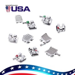 Dental Orthodontic Metal Brackets Braces Mini Roth MBT 022/018 Hooks 345