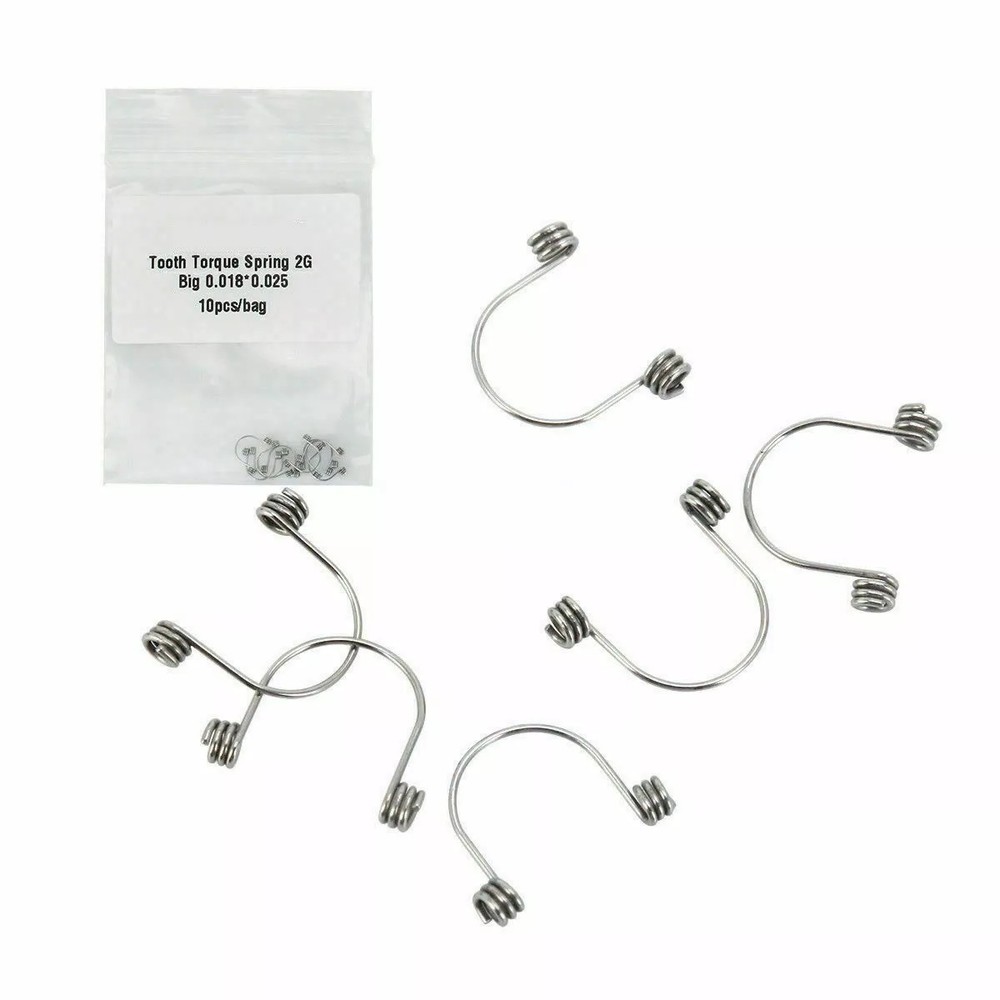10 Pcs/Pack Orthodontic Dental Rectangular Anterior Teeth Torque Springs S/M/L