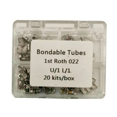 Dental 20Kits/box Orthodontic Buccal Tube Roth 1St 022 Color Mesh Base Bonding