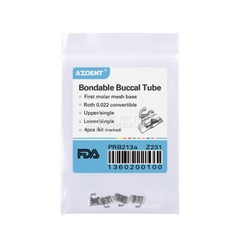 AZDENT Dental Orthodontic Bands with Buccal Tube 1st Molar Roth .022 35#-40#+