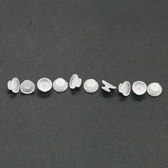 US 100 Pcs Dental Orthodontic Clear Ceramic Lingual Base Button Bondable Round