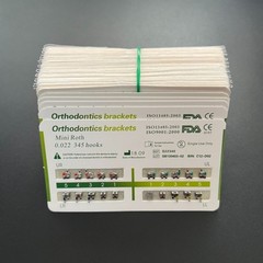 10Sets Dental Ortho Metal Brackets Mini Roth 022 345 hooks Mesh Base 200 Pcs