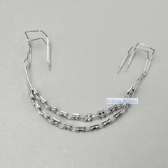 Dental Temporary Tooth Decoration Metal Bracket Orthodontic Power Chains Braces