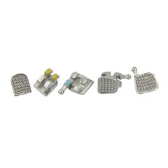 10 Kits MIM MINI Orthodontic Brackets Dental Metal Brace Roth 022 018 345 Hooks