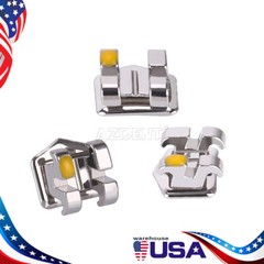 AZDENT Dental Orthodontic Brackets Braces Metal Brackets Mini Roth.018 Hooks 3