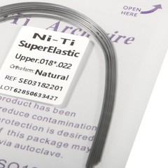 100pc Dental Ortho Niti Natural Form Super Elastic Rectangular Arch Wires 18x22U