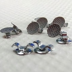Dental Orthodontic Round Lingual Buttons Bondable & Cleat Mesh 10pcs/pack