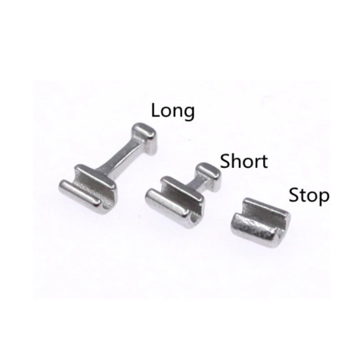 100Pcs Dental Orthodontic Crimpable Hook Long/Medium/Short /Stop Stainless Steel