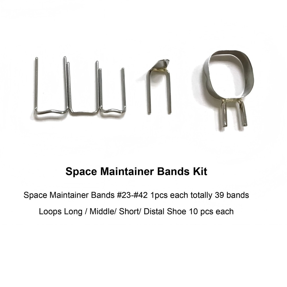 Dental Pediatric Space Maintainer Bands 23#-42# Loops Wires Distal Shoe