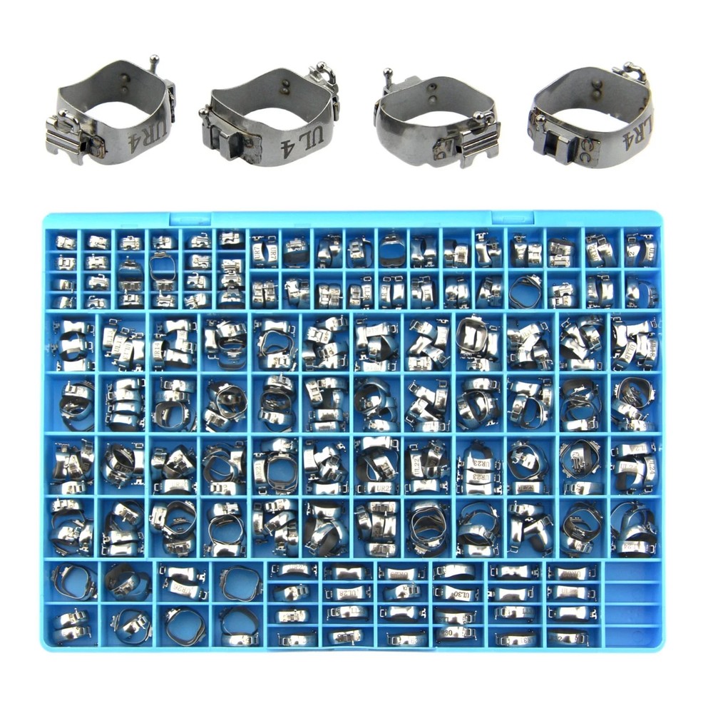 85Sets Orthodontic Buccal Single Tube Molar Bands Lingual Sheath Roth 0.022 GAC