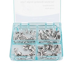 80Pcs Dental Orthodontic Buccal Tube 1st Molar Roth / MBT 0.018 Non-Convertible