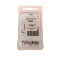 40Pcs Dental Magic Orthodontic Buccal Tube Single Non-convertional with Hook