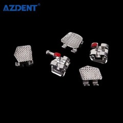 20 PCS AZDENT Dental Orthodontic Brackets Brace Mini Roth Slot.018 Hooks 3