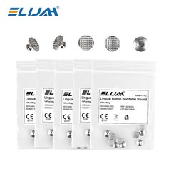Dental Orthodontic Lingual Button Bottom Bondable 10pcs/Pack Tongue Side Buckle