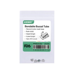 10/50Sets AZDENT Dental Orthodontic Buccal Tube 1st 2nd Molar Roth MBT.022