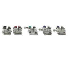 10 sets Dental Orthodontic Brackets Metal Braces MIM Mini Roth 022 345 Hooks 5-5