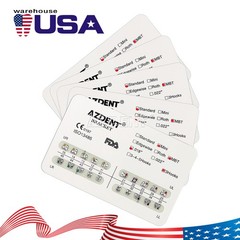 10 X Dental Orthodontic Bracket Braces Metal Mini MBT Slot.018 Hooks 3 AZDENT