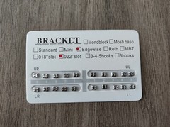 20Sets Standard Edgewise 022 Slot no Hook Dental Orthodontics Brackets Braces