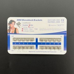10Sets Dental Orthodontics MIM Monoblock Brackets Mini Edgewise 022 345 hooks